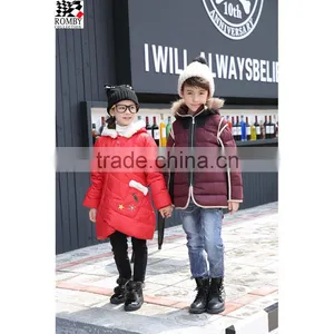 Girls Down Hoodie Warm Outerwear Down Jackets Coats thumbnail-4