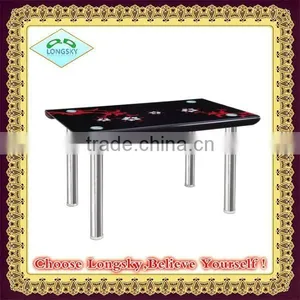 New Modern Design High Quality Hot Bent Tempered Glass Dining Table thumbnail-2