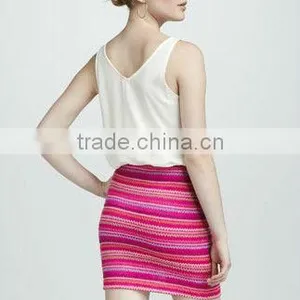 2013 New Arrival Summer Block Slim Skirt 3047 thumbnail-2
