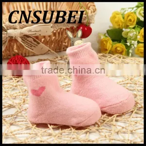 High Quality Custom Cartoom Love Baby Cotton Terry Tube Socks/ Baby Fashion Winter Cute Causal Socks thumbnail-6