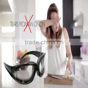 Best Promotion Onion Tear Free Glasses Onion Goggles Chopping Eye Glasses Built In Sponge Kitchen Slicing Eye Protect Tools thumbnail-6