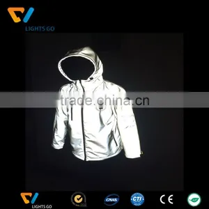 Bright 3m Reflective Rain Jacket Coat Hight Visibility Outerwear thumbnail-1