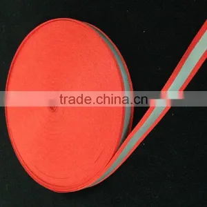 High Visibility Color Fashinable Glow Reflective Red White Blue Safety Ribbon thumbnail-3
