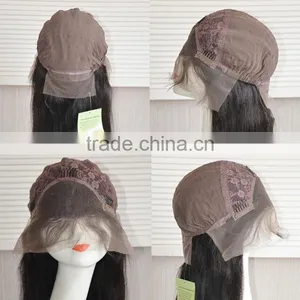 High Quality Body Wave Natural Black Brazilian Human Hair Lace Front Wig thumbnail-6