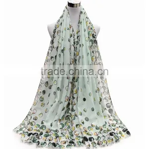 China Factory Heart Print Scarf Women Hijab thumbnail-6