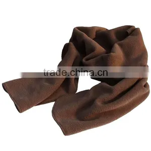 Brown Choclate Medium Polar Fleece Unisex Neck Keep Warm Cozy Lightweight Fast Trek Scarf thumbnail-1