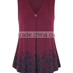 Women's Fair Trade Blank Distressed Lady Flow Blouse thumbnail-5