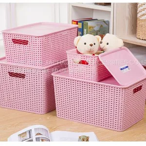 Plastic Woven Bin Storage Range With 5 Different Size thumbnail-2