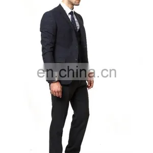 Wholesale Slim Fit 2 Button Men Suit (3 Pieces) thumbnail-3