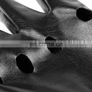 Men's Biker Leather Gloves Punk Rave S-215 thumbnail-6