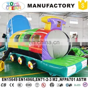 Giant Long Kids Inflatable Caterpillar Tunnel Obstacle Course Playground thumbnail-2