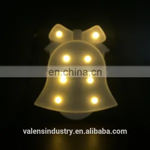 Hot Sell Jingle Bell Shape Battery Operated LED Standing Night Light for Christmas Gift Home Decoration LED Marquee Light thumbnail-1