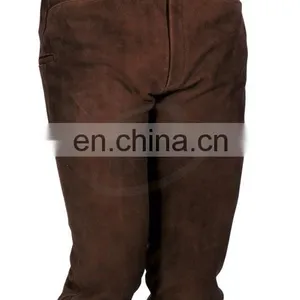 Kniebundhosen, GENUINE SUEDE LEATHER GERMAN BAVARIAN LEDERHOSEN SHORTS APPLIQUED (Oktoberfest Clothing) thumbnail-1