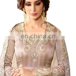 Stylish Casual Party Wear Anarkali Style Long Suits 2017 (Semi-Stitched) thumbnail-2