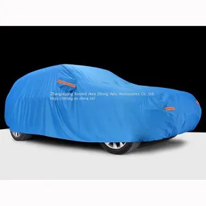 Navy Blue Color 190T Polyester Taffeta SUV Waterproof Car Covers thumbnail-4