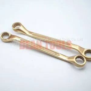 Spark Proof Offset Wrench ,box End Double Two Sides Ring Spanner Aluminum Bronze Beryllium Bronze Safety Sparkless thumbnail-3