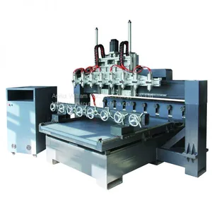 Multiple Rotary CNC Wood Router（Table Move） thumbnail-1