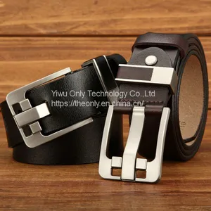 Genuine Leather Belts Mens Women thumbnail-1