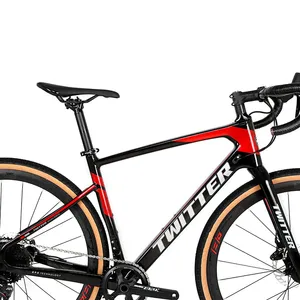 Twitter Road Racing Bike 700*40c 11/22/24 Speed APEX Hydraulic Disc Brake Complete Carbon Frame Gravel Bike thumbnail-3