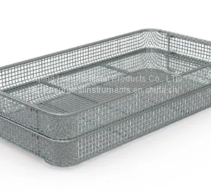 Wire Mesh Screen Baskets Stainless Steel Instrument Trays thumbnail-3