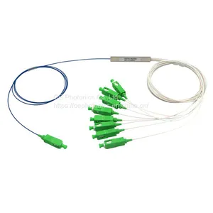 Mini Steel Tube SC/APC Connector Optical PLC Splitter1X2 1X4 1X8 Fiber Optic PLC Cable Splitter thumbnail-2