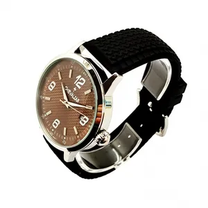 Stainless Steel Fashion Gents Watches Water Resistance Genuine Leather Quartz Man Watch thumbnail-2