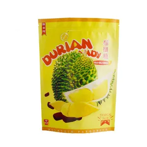 Moisture Resistant Zip Food Grade Resealable Aluminum Foil Dry Fruits Plastic Packaging Banana Jackfruit Papaya Mango Caramb Bag thumbnail-4