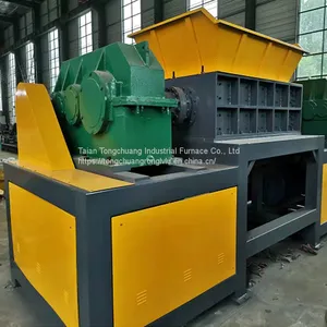 Small Shredding Machine, Scrap Metal Crusher, Multifunctional Biaxial Shredding Machine thumbnail-1