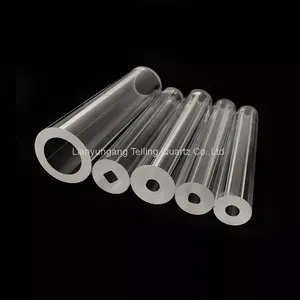 Clear Thick Wall Quartz Tube Fused Quartz Glass Tube Pipe thumbnail-1