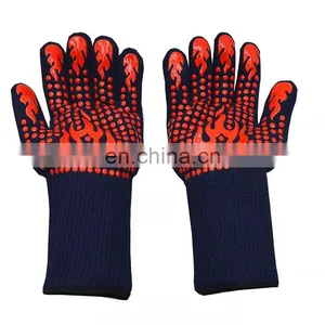 Haushalts-Küchen-Mikrowellenkoch- BBQ-Grill- Back-Silikonofen-Hitzebeständige Handschuhe thumbnail-4