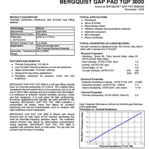 BERGQUIST GP3000S30 GAP PAD TGP 3000 GAP PAD 3000S30 thumbnail-4