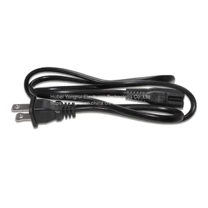 Factory Direct Sales 5FT UL Standard 125V Tow Pin AC Power Cord Extension Cord Electric Supplies for Home Appliance thumbnail-3
