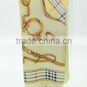 2015 Latest Custom Women Printed Chiffon Scarf thumbnail-2