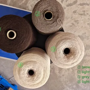 Factory Offer 100% Yak Yarn 24 nm 14nm Brown Colors Grey Colors thumbnail-1