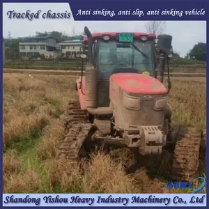 Wheel Tractor Modified With Triangular Track Wheels for Anti-skid and Anti Sinking thumbnail-1