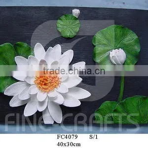 Polyresin Flower Wall Decoration Plaque thumbnail-1