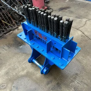 Excavator Attachment Steel Brush, Tunnel Invert Cleaning Three-row Four-row Custom Factory thumbnail-5