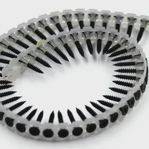 High Quality Collated Drywall Screws White Zinc Plastic Strip Fine Thread Compatible With All Major Screw Guns Factory Wholesale Price thumbnail-5