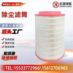 Dust Filter Cartridge Pleated Air Filter Cartridge Industrial Dust Collector Filter Cartridge For Powder Dust Removal thumbnail-3