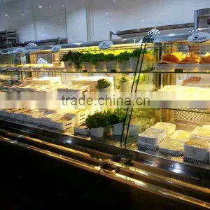 APEX Restaurant Air Cooled Showcase Hot Pot Chafing Dish Refrigerated Order Dishes Display Cabinet thumbnail-1