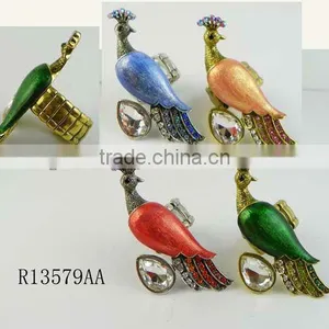 High Quality New Fashion Stretch Peacock Ring thumbnail-1