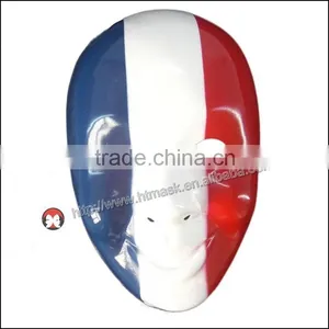 French Flag Clown Doll Mask thumbnail-1