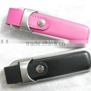 China Supply Custom OEM/ODM Wholesale Leather Usb Flash Driver With Logo Print Quality Choice thumbnail-1