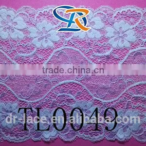 16 cm African Swiss Voile Wide Spandex Lace Trim Stretch Lingerie Lace Trim thumbnail-1