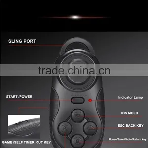2016 Mini Bluetooth Remote Control Bluetooth Wireless Gamepad for Android, Remote-control for vr Glasses Hot Sale thumbnail-2