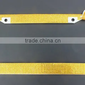 2016 Gold Bling Crystal License Plate Frames thumbnail-2
