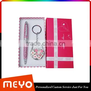 Promotional Christmac Key Chain and Crystal Ballpoint Pen Gift Set for Holiday thumbnail-2