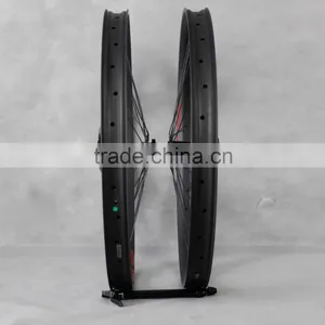 29 Plus Carbon Fat Bike Wheels 2015 New 29er Mtb Wheels 26er Fatbike Wheelset 50MM WIDTH DOUBLE WALL HOOKLESS TUBELESS COMPATIBL thumbnail-6