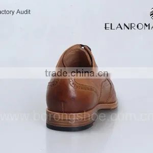 Wholesale Italian Formal Shoes Brogue Leather Shoes Men Leather Dress Shoes thumbnail-3