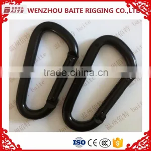 MANUFACTORY PRICE 8mm BLACK SPRING HOOK ZP WIRE ROPE ACCESSORY thumbnail-3